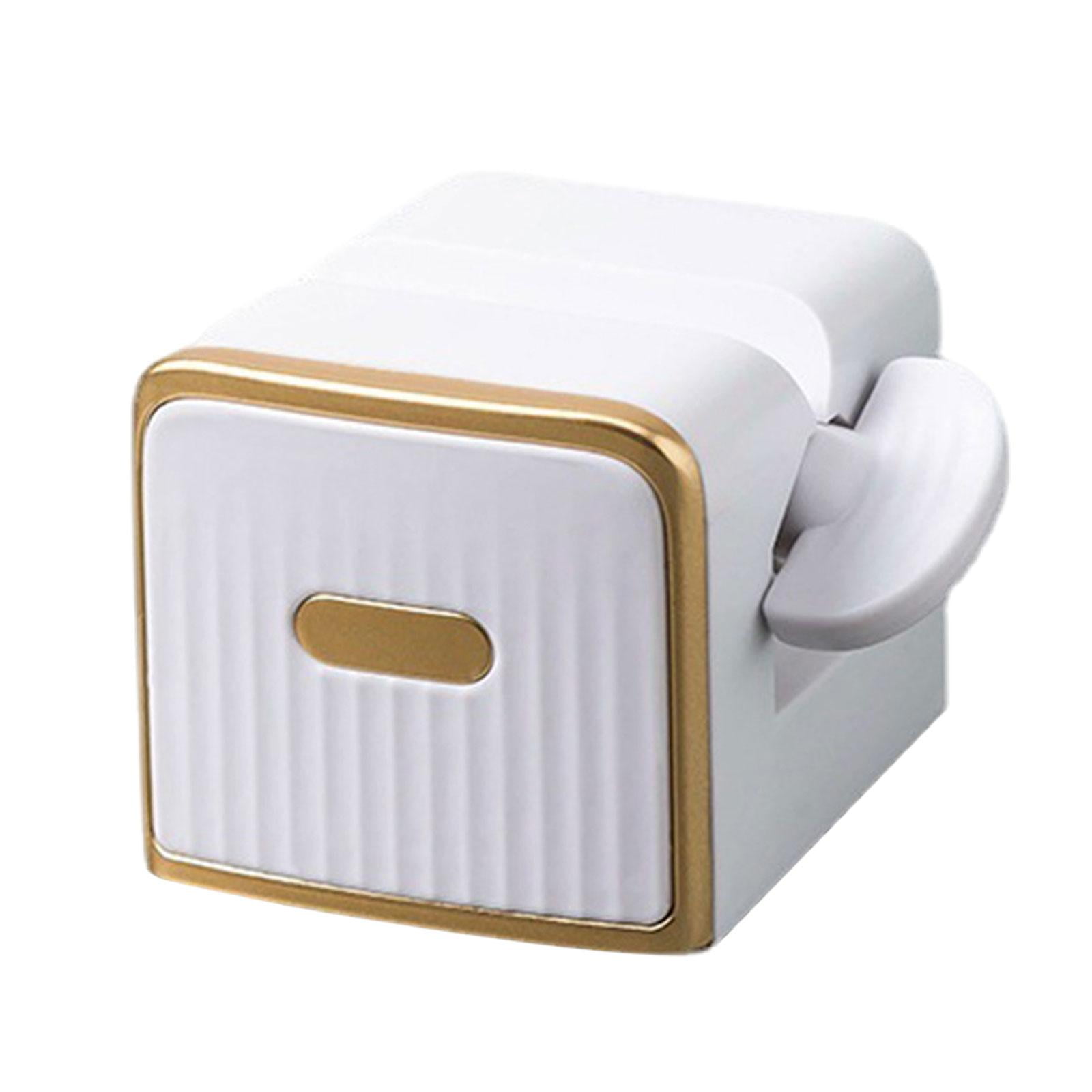 Magideal - Exprimidor De Pasta De Dientes, Dispositivo De Accesorios De Baño Extrusora Exprimidor De Tubo Rodante, Dispensador De Pasta De Dientes, Para Blanco