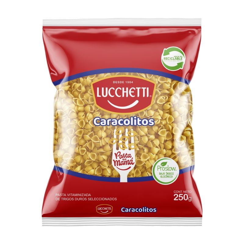 Fideo Pasta Caracolitos N°35 Bolsa 400 g Lucchetti