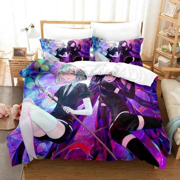 Houseki no Kuni Bedding Set Boys Girls Duvet Cover Pillowcase Bed Kids Adult Home Textileextile