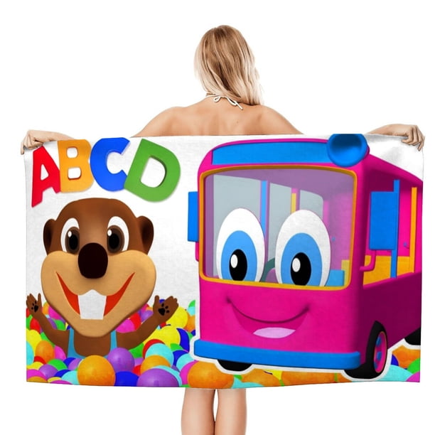 Castores Ocupados Toalla de playa de secado rápido con diseño temático, regalo para mujeres y niñas, ideal para cumpleaños, fans, amantes de la música, uso en la playa o al aire libre, 78 × 160 cm