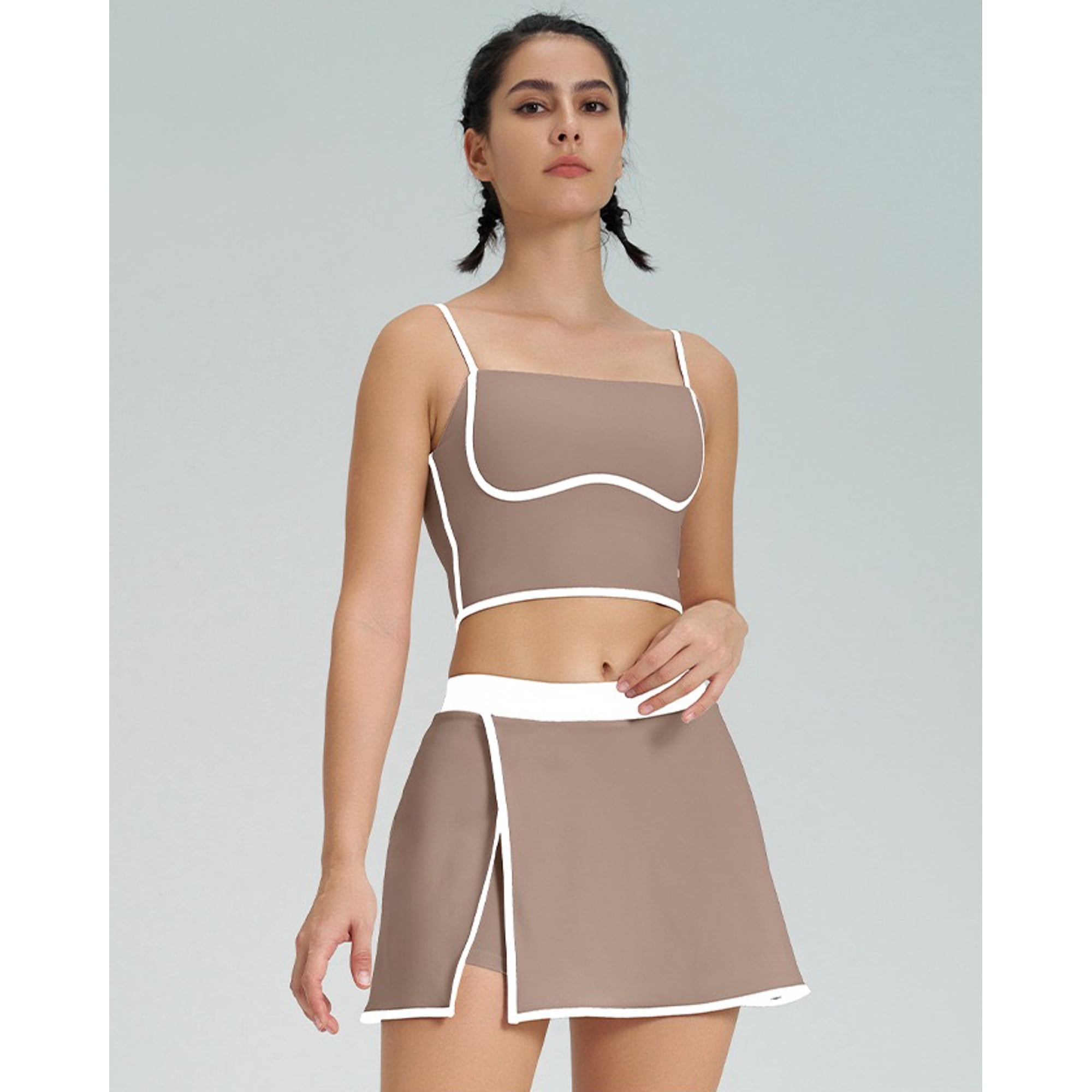 Flix Spa - Conjunto Deportivo Mujer Top Y Falda Short Premium