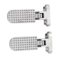 Magideal - Pedales Traseros Para Bicicleta Eléctrica De 2 Piezas, Estribo, Pedales Anchos Plegables Para Bicicleta, Reposapiés Plegable Para Bicicleta De Montaña