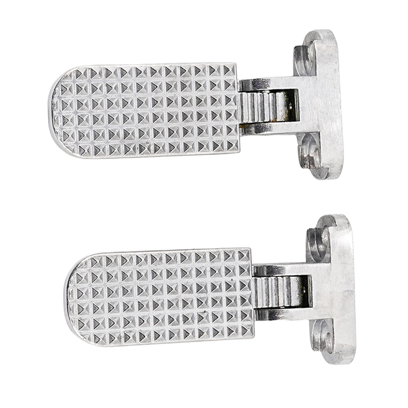 Magideal - Pedales Traseros Para Bicicleta Eléctrica De 2 Piezas, Estribo, Pedales Anchos Plegables Para Bicicleta, Reposapiés Plegable Para Bicicleta De Montaña