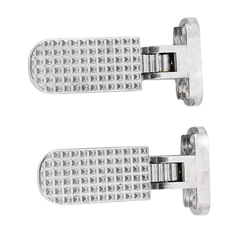 Magideal - Pedales Traseros Para Bicicleta Eléctrica De 2 Piezas, Estribo, Pedales Anchos Plegables Para Bicicleta, Reposapiés Plegable Para Bicicleta De Montaña