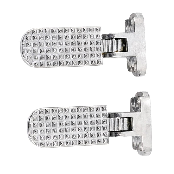Pedales traseros para bicicleta eléctrica de 2 piezas, estribo, pedales anchos plegables para bicicleta, reposapiés plegable para bicicleta de montaña