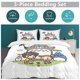 thumbnail image 5 of x25 My Neighbor Totoro Bed Duvet Cover Microfiber Bedding Sets 3D Printed Lightweight 3 Piece Comforter Sets, 1 Duvet Cover And 2 Pillow Shams for Kids Boys Girls 79"x90" jn25, 5 of 5