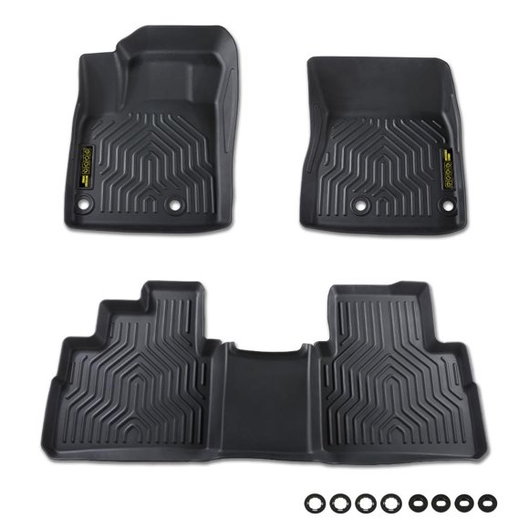 Alfombrillas de piso ANDPLAY Nissan Rogue 2021‑2024 negras TPE