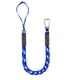 thumbnail image 2 of Bungee Dock Lines para barcos de 4 pies, cuerda de anclaje elástica de uso pesado con ganchos, líneas de muelle de barco seguras, amarre de jet ski (azul, negro y blanco, paquete de 2), 2 of 3