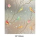 thumbnail image 2 of Película de vidrio opaca sin pegamento electrostático de color pájaro, fondo blanco, pegatinas para ventanas, 2 of 5