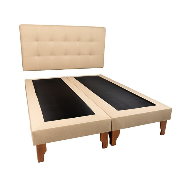 Cama King Beige Lino