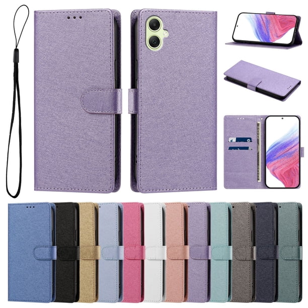 Funda Cartera de PU para Samsung Galaxy A05 con Tarjetas, Lila