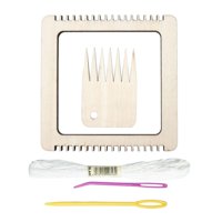 Magideal - Mini Juego De Telares, Suministros De Artesanía, Regalo Fácil De Usar, Tejido Con Aguja De Hilo, Bricolaje, Madera Para El Hogar, Niños, Adultos, Prin