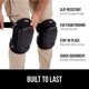 thumbnail image 2 of Rodilleras GORILLA GRIP® Comodidad Todo el Día para Trabajo Hombre Negro, 2 of 9