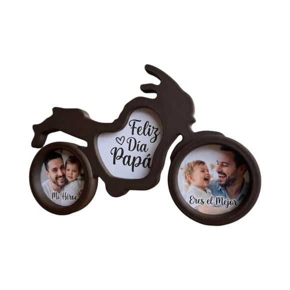 Portafotos Tipo Moto Personalizado Regalo Día del Padre