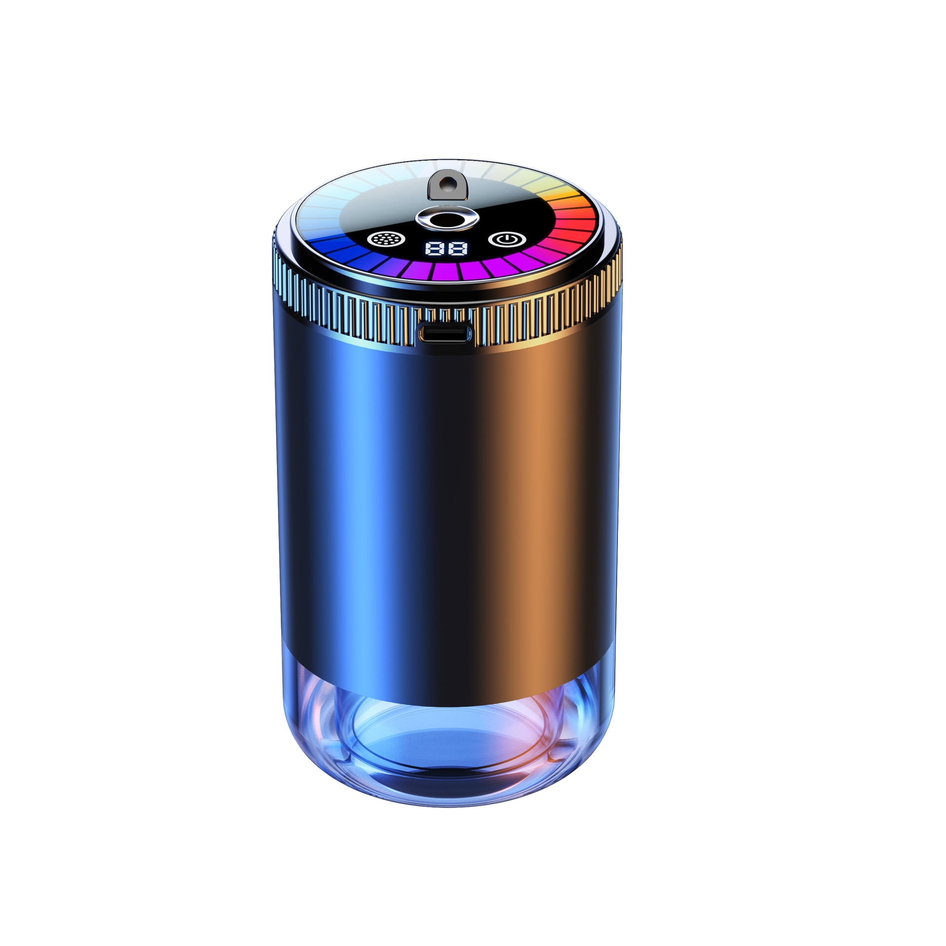 Xusx111 - Ambientadores De Aire Para Coches Inteligentes Con Luz De Atmósfera Rítmica, Difusor De Aceite Esencial Para Coches, Encendido / Apagado Automático