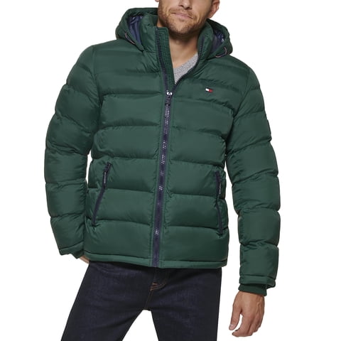 Chaqueta Tommy Hilfiger Con Capucha Puffer Pine Xxl Para Hombre