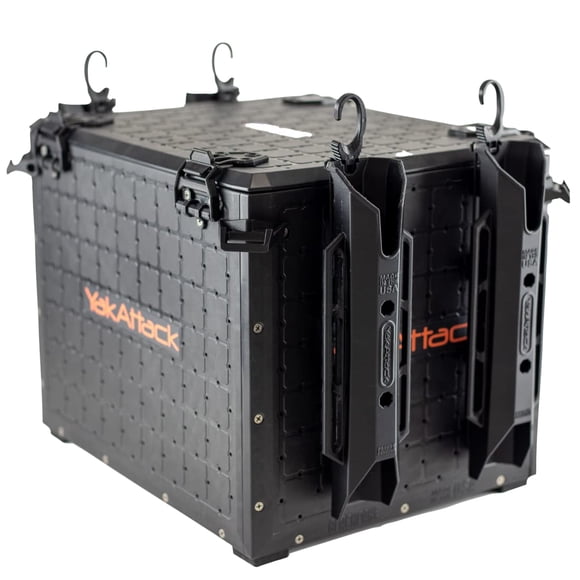 Caja de pesca para kayak YakAttack BlackPak Pro 33 x 40 cm con 4 porta cañas