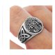 thumbnail image 2 of Anillo de Hombre Titanio Arbol Yggdrasil Moda 2022, 2 of 3