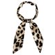thumbnail image 5 of INSPIRE CHIC Bufanda de Leopardo Estampado para Mujer, Bufanda Larga y Delgada para el Cuello y Cinta para el Cabello para Bolsos Marrón Claro 200x5cm/79x2, 5 of 5