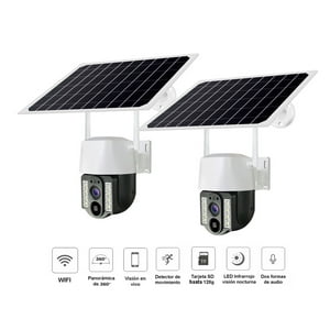 Vipa - Pack 2 Cámaras Seguridad Exterior Ip Wifi Solar Ips1200