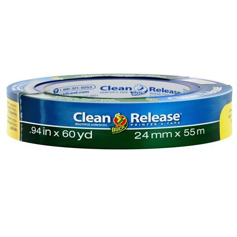 Cinta Adhesiva Painter Duck Brand Clean Release, 2,4 Cm X 54,86 M