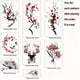 thumbnail image 2 of A Set Of 8 Original Fashion Colorful Cute Chinese Style Plum Blossom Retro Fashion Good Luck Advanced Tattoo Stickers Waterproof Durable, 2 of 2