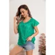 thumbnail image 1 of Blusa Polera Mujer Manga Corta Tipo Broderi Tendencia cuello V 0047, 1 of 3