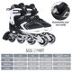 thumbnail image 4 of Patines Nattork Blades para niños con ruedas completamente iluminadas, patines en línea ajustables p, 4 of 8