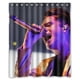 thumbnail image 1 of Atractiva cortina de ducha de baño Brendon Urie Panic con ganchos, tamaño 60 x 72 pulgadas, 1 of 3
