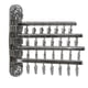 thumbnail image 1 of Colgador Plegable Para Ropa Sucia, Soporte De Pared, Clips Para Ropa De Bebé, Sujetadores, Bufanda, Lazo Plateado Gris, 1 of 3