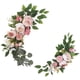 thumbnail image 5 of 2 Arcos De Boda Con Flores, Cartel De Bienvenida, Decoración De Ceremonia, Hojas Verdes, Rosa, 5 of 5