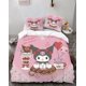 thumbnail image 1 of Cartoo-n Bunn-y 3-Piece Bed- Set Warm- and- Comfort Kawaii Bedd-ing Set C-ute Soft Microfib-er Bedc-loths for -Boys Girls Kids -Twin, 1 of 5