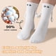 thumbnail image 4 of Calcetines magnéticos de pareja tomados de la mano, regalos divertidos y divertidos (negro, blanco, 2 pares), 4 of 7