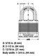 thumbnail image 5 of Grillete de carburo de boro de alta resistencia Padlock Master Lock M1XDLJ, 5 of 6