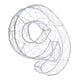 thumbnail image 1 of marco de la corona de alambre de hierro maceta suculenta plantador de metal titular de la planta art. 9, 1 of 5