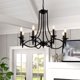 thumbnail image 1 of Candelabro Pretoy de 8 luces en hierro negro 74 cm, 1 of 9