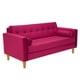 thumbnail image 2 of Sofa Retro 3C Felpa 04 Burdeo, 2 of 6