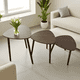 thumbnail image 2 of Set 3 Mesas Nido Redondas Auxiliares Modernas Café #3, 2 of 3