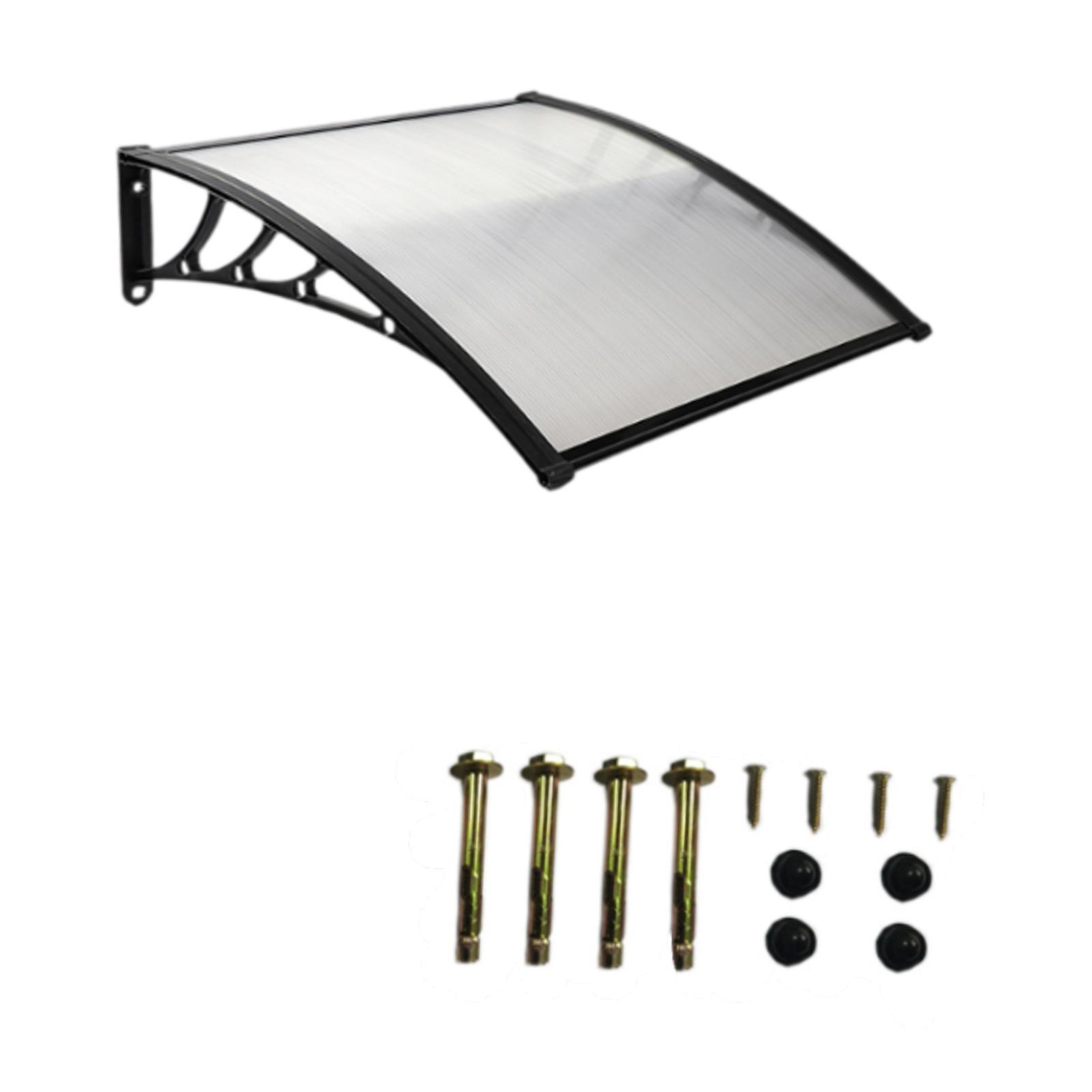 Ioensy - Marquesina Para Puerta Piezas Modernas Práctico Toldo Para Puerta Con Protección Solar Para Porche Longitud Por Pared 100 Cm