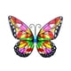 thumbnail image 2 of Decoración de pared Escultura Decoración Mariposas, Decoraciones colgantes, Decoración de pared de mariposa de metal decorativa artística para patio, Estilo B, 2 of 5