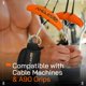 thumbnail image 5 of Correas de Tobillo Angles90 Acolchadas con Manguitos de Gimnasio y Ganchos de Acero, 5 of 8
