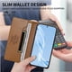 thumbnail image 5 of Funda Tipo Cartera de Cuero Sintético para Samsung Galaxy A54 5G Bloqueo RFID, con Ranuras para Tarjetas y Bolsillo para Efectivo, Cierre Magnético Fuerte Marrón, 5 of 6