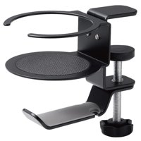 Soporte Para Auriculares Elecom, Tipo Pinza, Rotación De 360° Con Soporte Para Bebidas