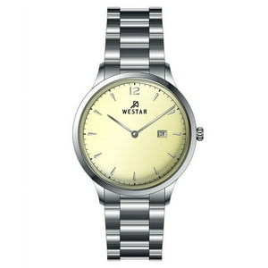 Reloj Westar Profile Stainless Steel Light Champagne Dial Quartz 50218Stn102 Men'S Watch