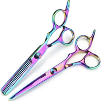 Genérico - Set Tijera Corte Filo Navaja + Esculpidora Tornasol