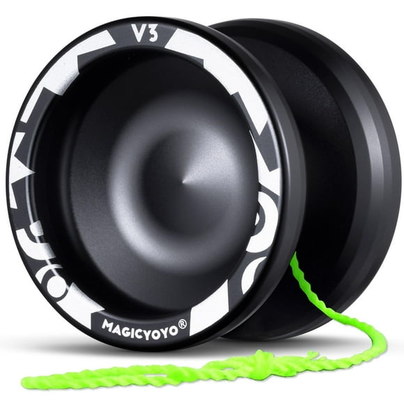 Yoyo MAGICYOYO V3 para niños de 8 a 12 años o más con funda y 12 cuerdas, color negro