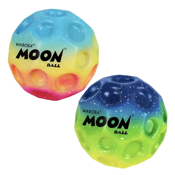 Bolas de pared Moon Ball Waboba Gradient, paquete de 2 unidades, superhinchables