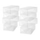thumbnail image 3 of Caja de zapatos transparente Whitmor 35 × 21 × 13 cm, pack de 8 apilables, 3 of 4