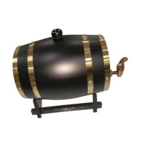 Magideal - Barril De Roble Para Envejecimiento, Barril De Vino De Roble Con Tapón Y Espiga, Barril De Vino De Madera, Dispensador De Barril De Cerveza Para Vino 1.5L