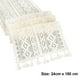 thumbnail image 5 of Camino de mesa de encaje de algodón con borlas, blanco, rústico, de macramé, para decoración de bodas, hogar, comedor, 24 x 180 cm, 5 of 8